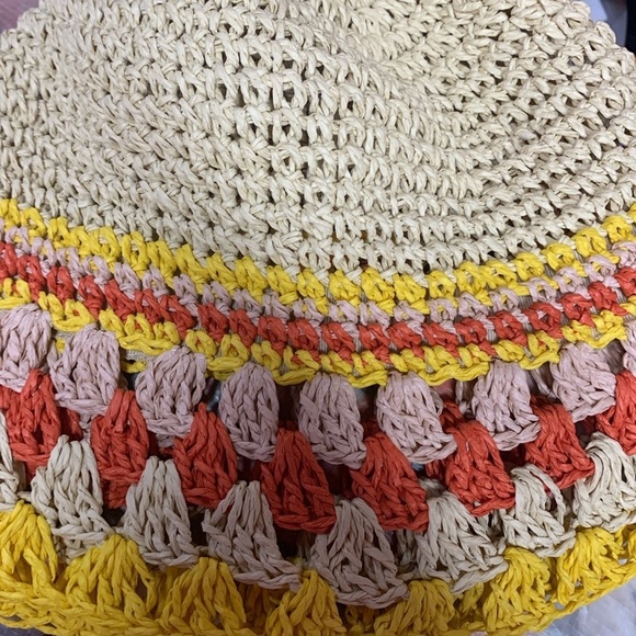 Agua bendita hat straw paper new without tags one size main image 4